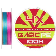 Шнур Select Basic PE Multicolor 100m #1.5/0.18mm 22lb/9.9kg