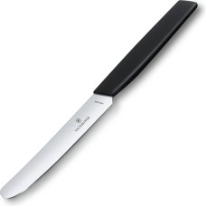 Нож столовый Victorinox Swiss Modern 11 см, скругленный, чёрный