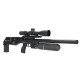 Пневматическая редукторная винтовка FX Airgun Leopard Black Sniper Bottle .177 кал