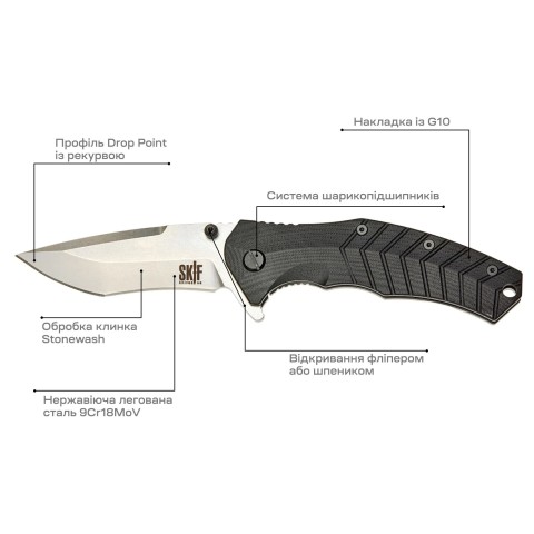 Нож Skif Griffin II SW ц:black