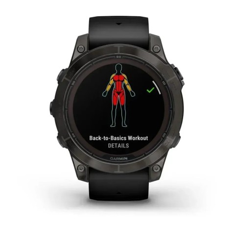 Смарт-годинник Garmin fenix 7 Pro Sapphire Solar Edition карбоново-сірий титановий DLC з чорним ремінцем
