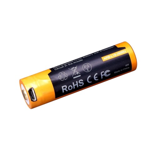 ARB-L18-2600U Акумулятор 18650 Fenix (2600 mAh) Li-ion micro usb зарядка