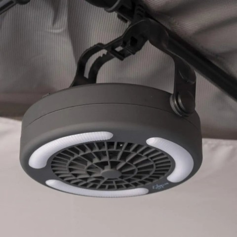 Фонарь кемпинговый Bo-Camp Fan/Hanging Lamp 110 лм з вентилятором Grey