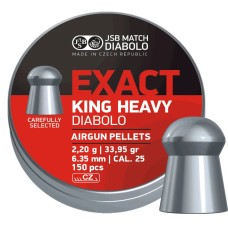 Пули пневм JSB King Heavy, 6,35 мм , 2,2 г, 150 шт/уп