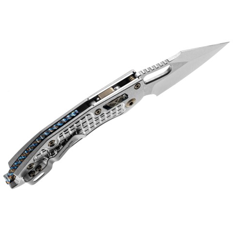 Нож Microtech Stitch Ram-Lok Marfione Select Stnwsh Frag Ti w/flamed Ti Brnz Dbl Vapor