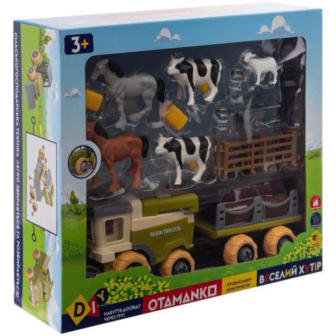 Игровой набор OTAMANKO Веселый хутор (комбайн с прицепом