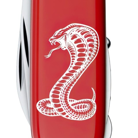 Складаний ніж Victorinox HUNTSMAN ZODIAC Могутня кобра 1.3713.Z4340u