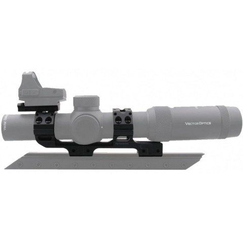 Моноблок Vector Optics 30 мм з бульбашковим рівнем на ластівчин хвіст і планкою Пікатіні зверху