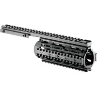 Цевье FAB Defense для вывеш. ствола AR15 алюминий, 4 планки. ц:black