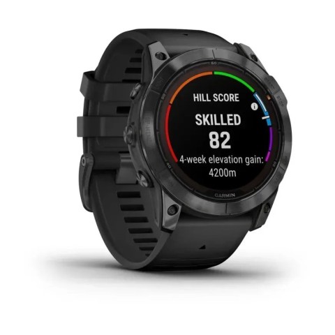 Смарт-часы Garmin fenix 7X Pro Solar Edition сланцево-серые с черным ремешком