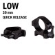 Кріплення для прицілу KONUS STEEL-QR Швидкоз'ємні кільця 30мм (низькі)