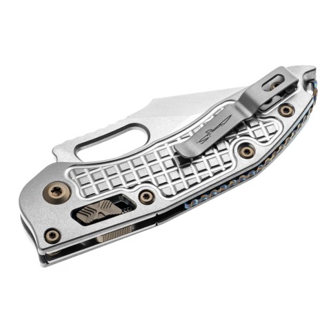 Нож Microtech Stitch Ram-Lok Marfione Select Stnwsh Frag Ti w/flamed Ti Brnz Dbl Vapor