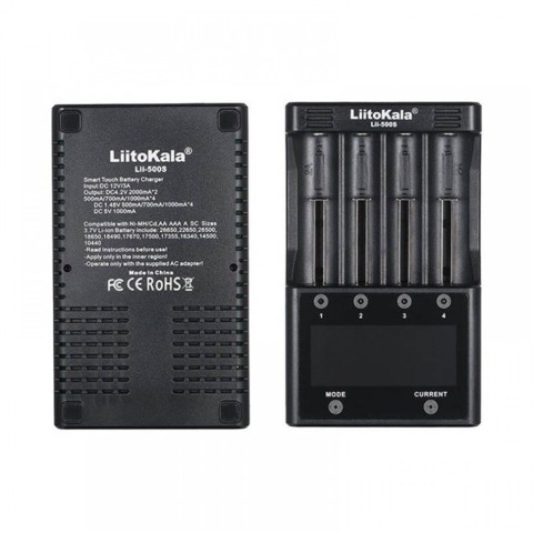 Універсальний інтелектуальний зарядний пристрій LiitoKala Lii-500S EU + автомобільний кабель