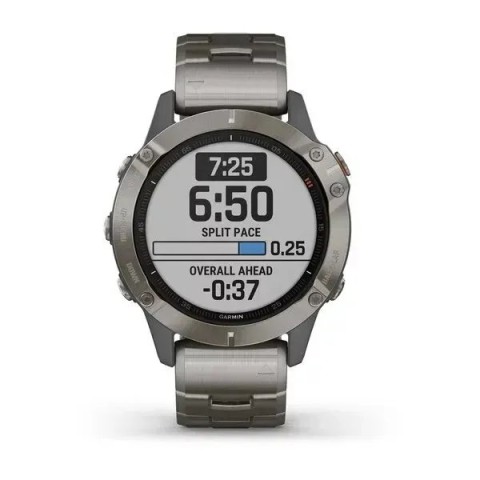 Смарт-часы Garmin fenix 6 Pro Sapphire титановые с титановым ремешком
