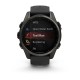 Смарт-годинник Garmin fenix 8 AMOLED (43 мм) Sapphire карбоново-сірий DLC титан чорний/гравійно-сірий