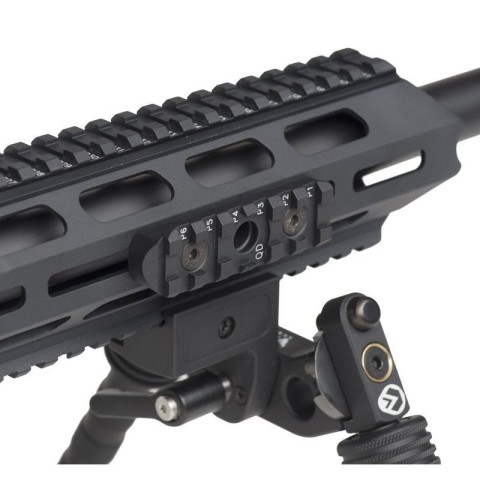 Планка ROME M-LOK Picatinny 6 slots з адаптером під QD (Алюміній/Сталь) black