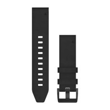 Ремінці для годинника Garmin QuickFit 22 шкіряні, чорні