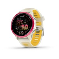 Смарт-годинник Garmin Forerunner 570 (42 мм) малиновий алюміній слонова кістка/манго