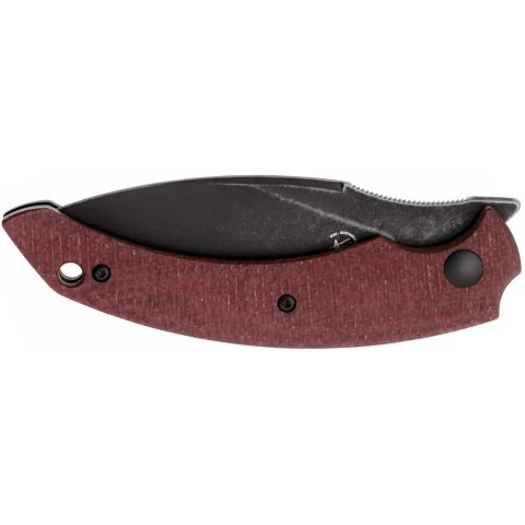Нож Fox Honos Black Blade G10, ц:burgundy