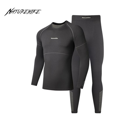 Комплект термобілизни чоловічої Naturehike CYY2342GC010, демісезон, розмір XXL, графіт