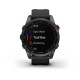 Смарт-часы Garmin fenix 7S Solar сланцево-серые с черным ремешком