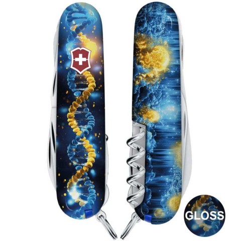 Ніж Victorinox Huntsman Ukraine 91мм,15функ ,ДНК Українця