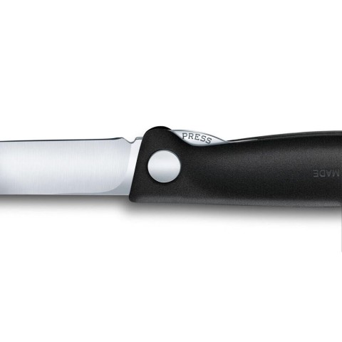 Нож кухонный складной Victorinox SwissClassic 11 см, скругленный, черный