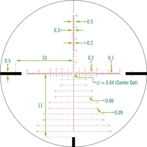 Приціл Vortex Strike Eagle 3-18x44, FFP, EBR-7C, 0.1 MRAD c підсвіткою, 34мм.