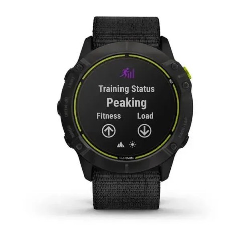 Смарт-годинник Garmin Enduro сірий титановий DLC з чорним нейлоновим ремінцем UltraFit