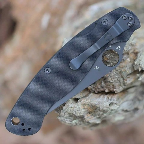 Ніж Spyderco Military 2 Black Blade, CPM S30V, G-10 black