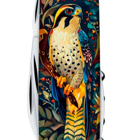 Ніж Victorinox Camper Ukraine 91мм,13функ ,Величний Сокіл