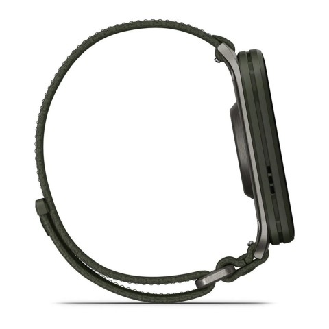 Спортивний годинник Garmin Venu X1 Moss із титановим корпусом та хакі нейлоновим ремінцем ComfortFit 010-02980-03