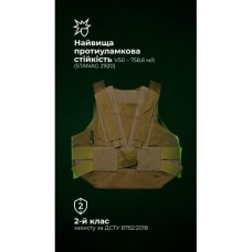Легкий бронежилет "Сорочка" (S–XL | 2 клас | Койот) ТМ Балістика