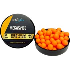 Бойли Pop-Up Crazy Carp Premium 8mm Megaspice (80шт/уп)