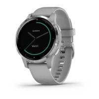 Смарт-годинник Garmin vivoactive 4S припилено-сірий зі сріблястим безелем