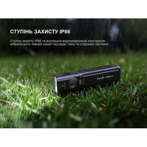 Ліхтар наключний Fenix E06R PRO, зелений