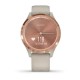 Смарт-годинник Garmin vivomove 3S з рожево-золотистим безелем та світло-пісочним ремінцем