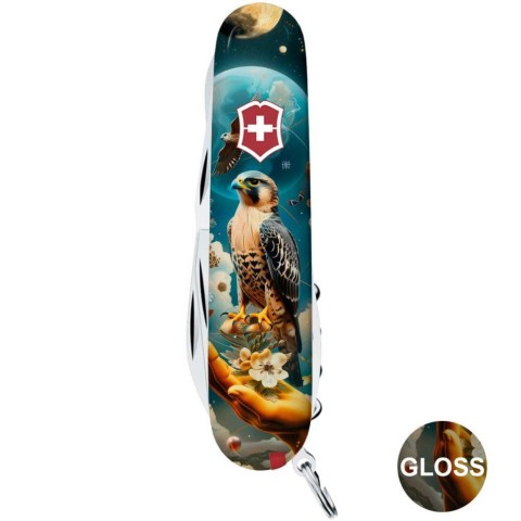 Ніж Victorinox Climber Ukraine 91мм,14функ ,Сокіл-захисник