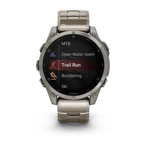 Смарт-годинник Garmin fenix 8 AMOLED (47 мм) Sapphire титан з титановим ремінцем