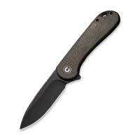 Ніж складаний кишеньковий Civivi Elementum, (7.5 см) D2 / Micarta темно-зелений