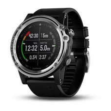 Смарт-часы Garmin Descent Mk1 серебристые с черным ремешком