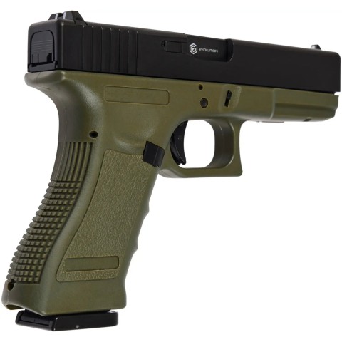 Пистолет страйкбольный Evolution E017 Gas 6 мм od green