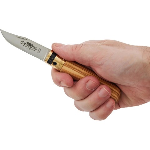 Нож Old Bear Classic XS, W1.4060 steel, Olive wood olive