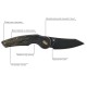 Нож Fox Jupiter Black Blade Titanium, PVD Stone Washed ц:black