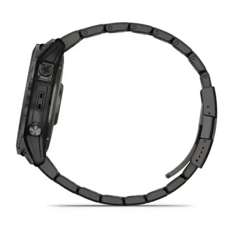 Смарт-годинник Garmin fenix 7X Sapphire Solar карбоново-сірий титановий DLC з титановим вентильованим браслетом