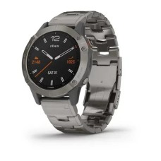 Смарт-годинник Garmin fenix 6 Sapphire титановий з титановим ремінцем