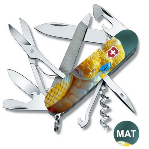 Ніж Victorinox Mountaineer Animal 91мм,18функ,черв ,Змій
