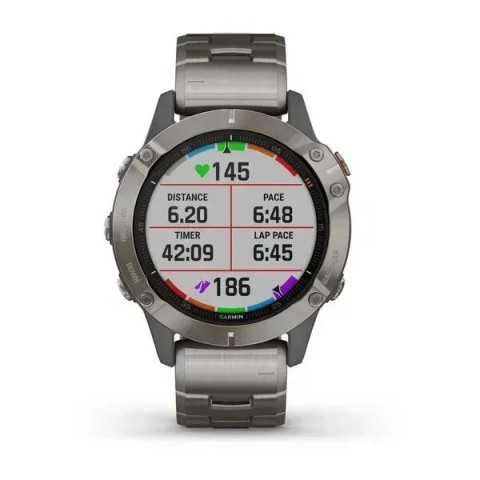 Смарт-часы Garmin fenix 6 Pro Sapphire титановые с титановым ремешком