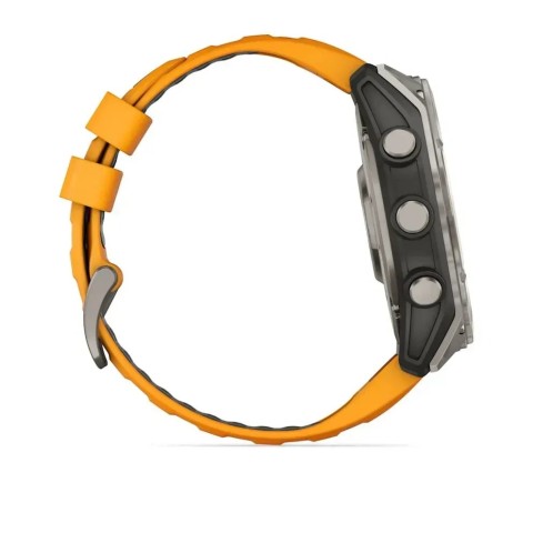 Смарт-годинник Garmin fenix 8 AMOLED (51 мм) Sapphire титан помаранчевий/графіт