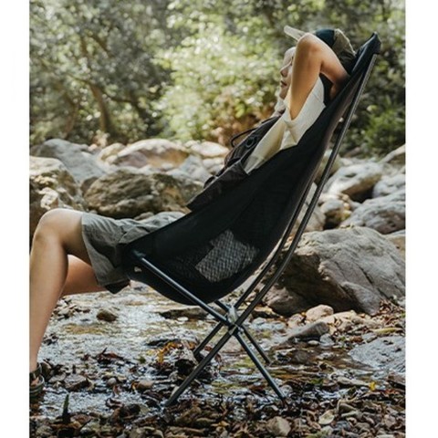 Крісло складане Naturehike Stellaluna L04 CNK2450JJ015, розмір L, алюміній, чорне